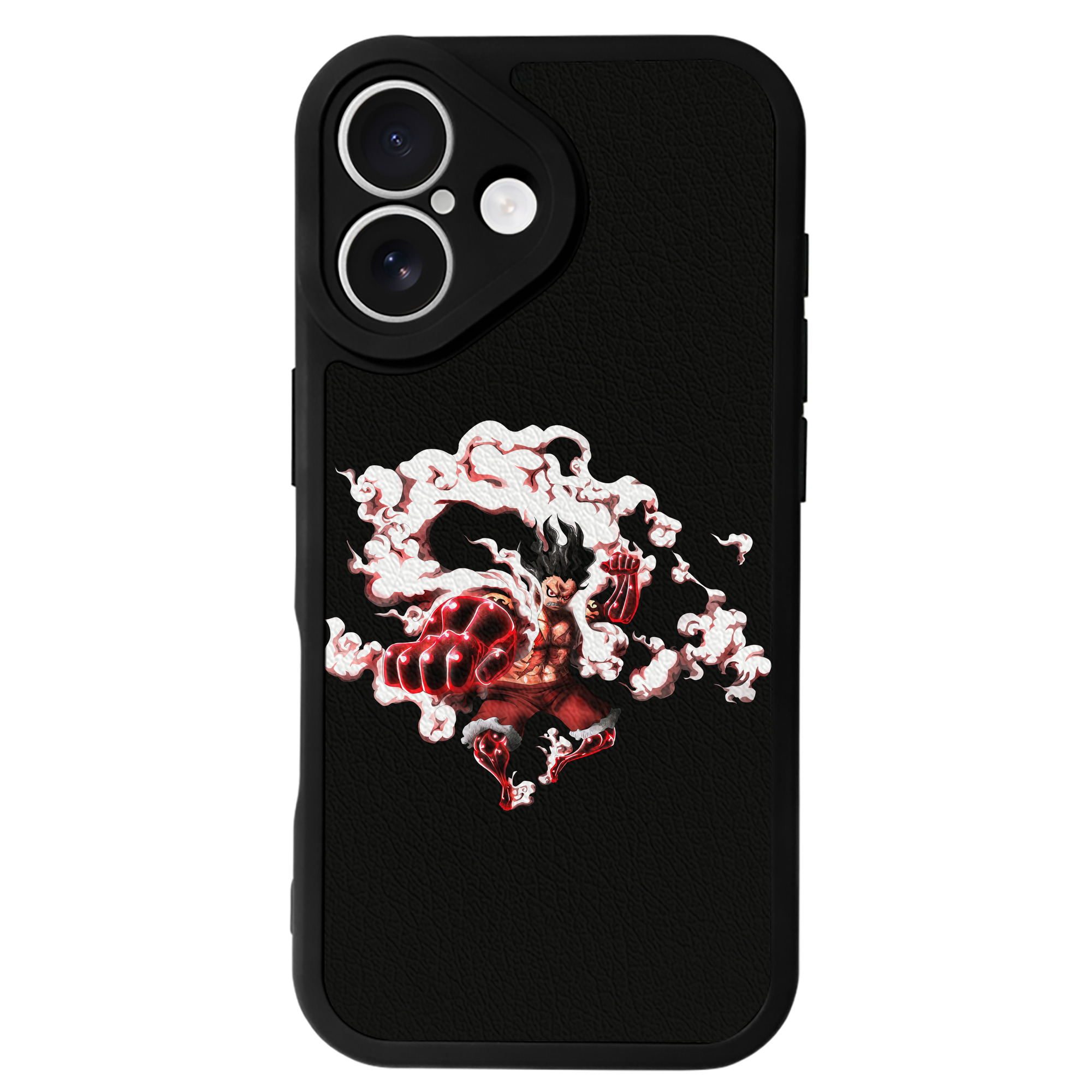 （画像用） ワンピース モンキー・D・ルフィ ONE PIECE Monkey D. Luffy 【iPhone 16シリーズ対応】シリコンスマホケース（レザー調） 材質：シリコン